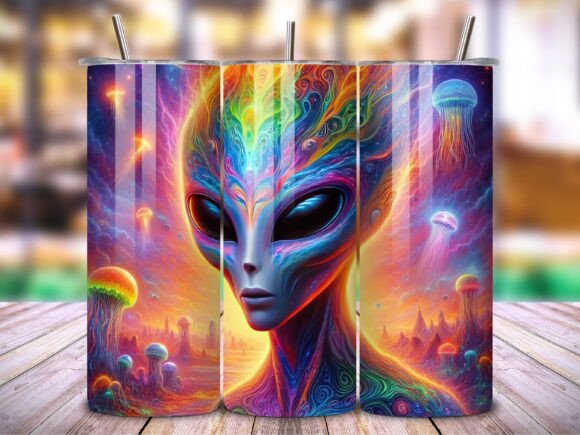3D Alien 20 Oz Tumbler Wrap Vol.2: A Creative Tool for Modern Designers and Entrepreneurs