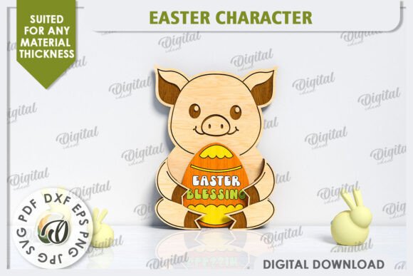 3D Easter Pig Laser Cut: A Unique Addition to Easter Decor
