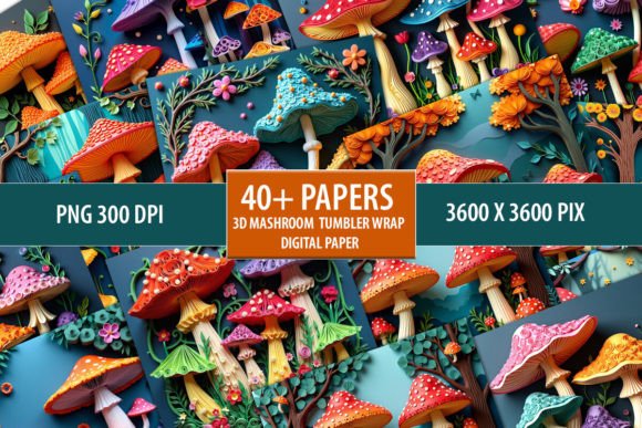 3D Mushroom Tumbler Wrap Sublimation: A Creative Tool for Designers and Crafters