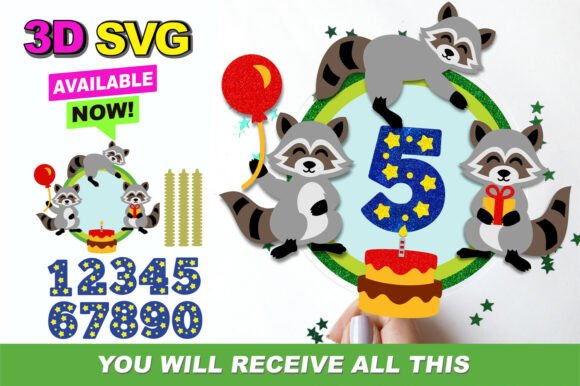 Baby Raccoon Cake Topper 3D SVG: A Strategic Creative Tool for Diverse Applications