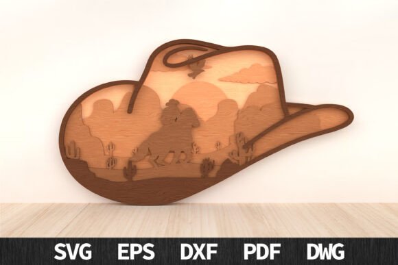 Cowboy Hat Western 3D Layered Art: A Gateway to Creative Expression