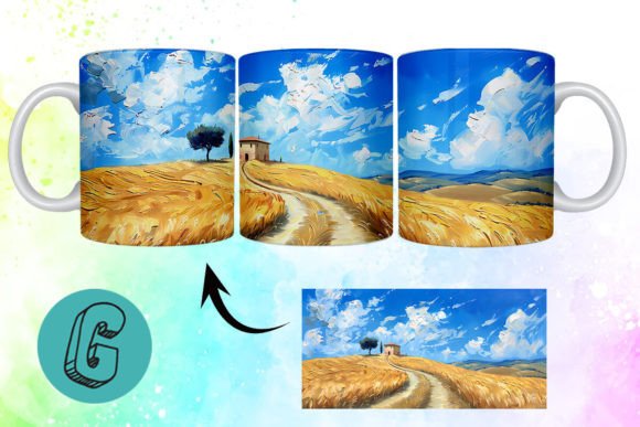 Enhancing Creativity with the 3D Oil Paint Landscape Mug Wrap 16: A Must-Have for Modern Makers