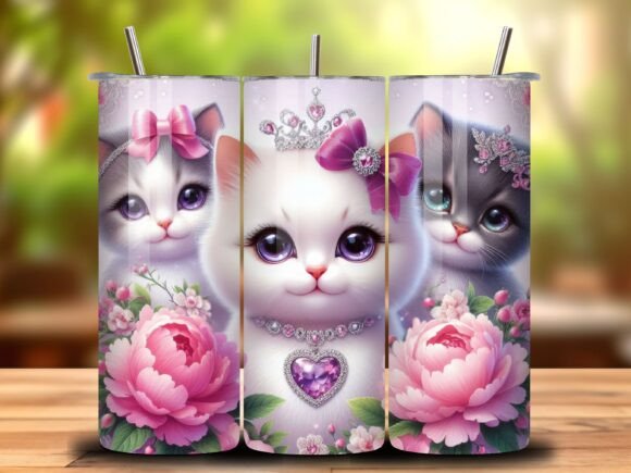 Everything You Need to Know About the 3D Floral Cat 20oz Tumbler Wrap Vol.2
