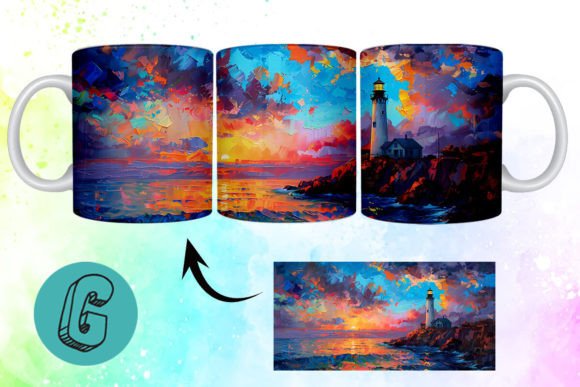 Everything You Need to Know About the 3D Oil Paint Lighthouse Mug Wrap 16