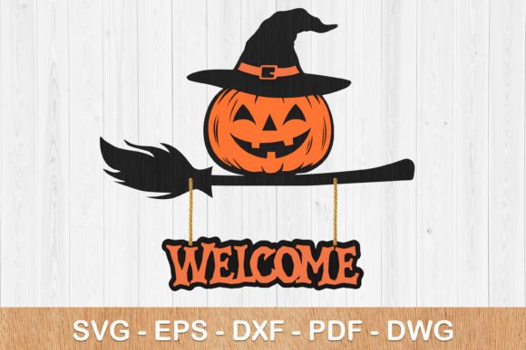 Halloween Welcome Sign 3D Svg: A Spooky and Stylish Design Tool for Creative Projects