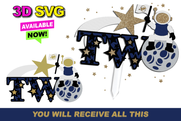 How the Two the Moom Cake Topper 3D SVG is Revolutionizing Event and Merchandise Design
